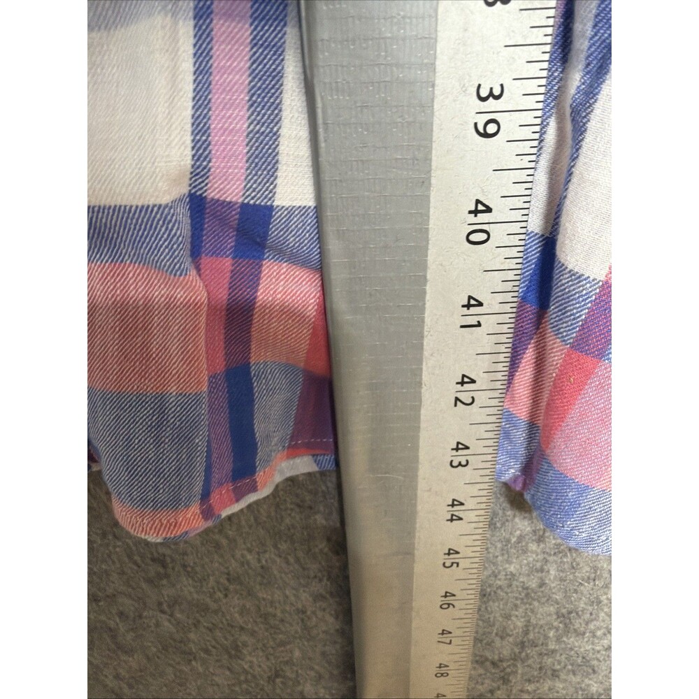 Joules Dress Womens 8 Pink Blue Plaid Sleeveless Tie Belt Midi Cottage New - Picture 9 of 14